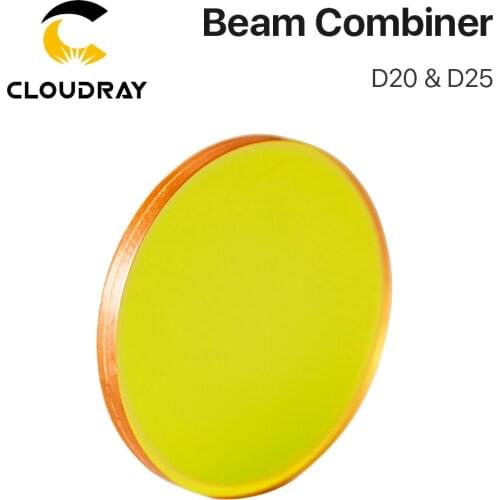 Laser Beam Combiner lens Diameter 20mm 25mm for CO2 Laser Engraving Cutting Machine to Adjust Light Path and Make Laser Visible