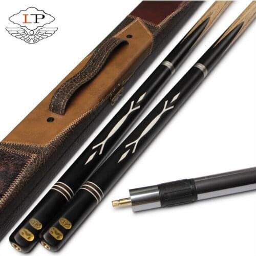 LP Dominator Snooker Cue Billiard 9.8-10mm Tip with Metal Stretchable Extension 3/4 Split professional billiard