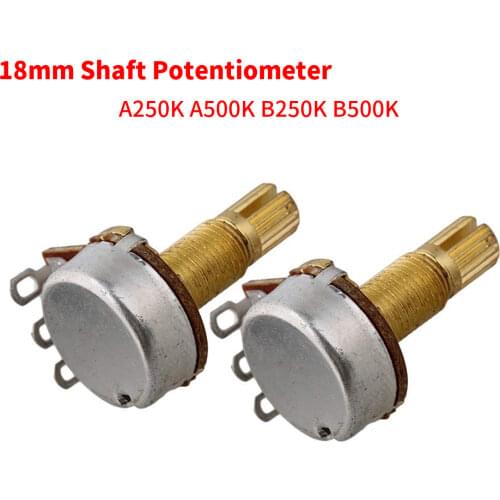 Gold Mini Size Guitar Pots A250K A500K B250K B500K Volume Potentiometers for Guitar Parts Set of 5