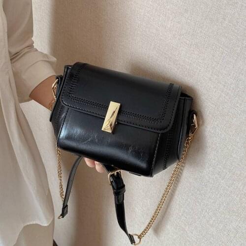 Fashion 2021 Shoulder Crossbody Bags for Women Designer Bag Chain Pu Leather Small Flap Hand Bag Woman Handbag Wild Sling Purse