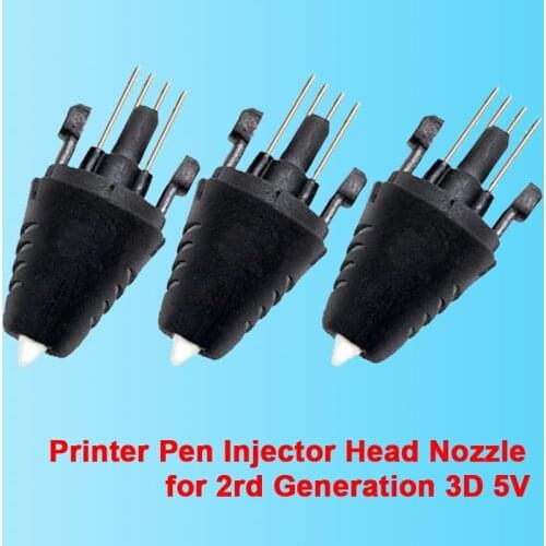 3D Printer Pen Injector Head Nozzle for Second Generation 5V Part Decorating 3D Printing Pen