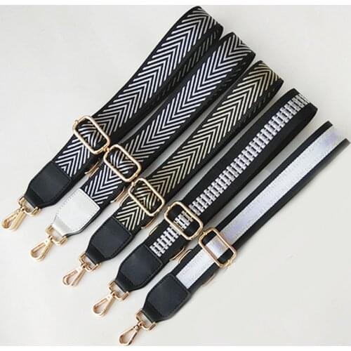 Nylon Bag Strap Women Shoulder Crossbody Bag Belt Adjustable Wide Long Strap Bag Accessories Female Messenger Bag Strap 130cm