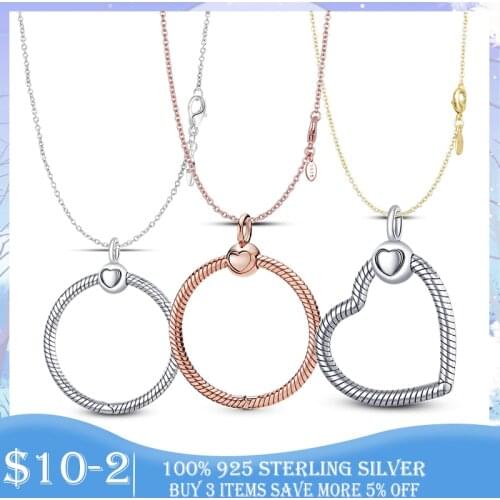 2021 New O Pendant Charm 925 Sterling Silver Small Medium Large O Pendant Charm fit Original Necklace Silver 925 Jewelry Gift