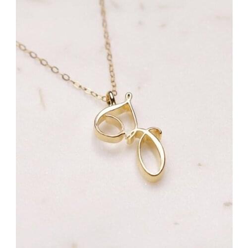 Initial Z Letter Necklace Jewelry Minimalists Tiny Luxury Letters Alphabet Cursive Z Name Necklace for Engagement Gifts
