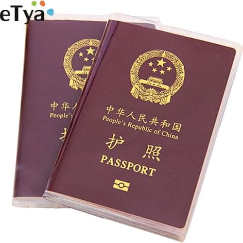 Transparent Waterproof ID Card Holders Travel Dirt Passport Holder Cover Wallet Passport Protector PVC Credit Card Holder Case