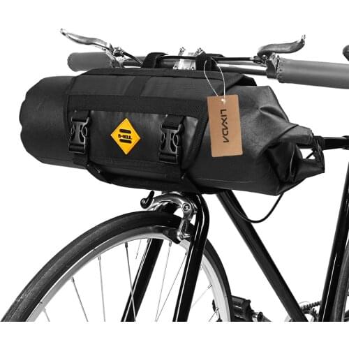 Lixada Waterproof Bike Front Tube Bag Waterproof Bicycle Handlebar Basket Pack Cycling Front Frame Pannier Bicycle Accessories