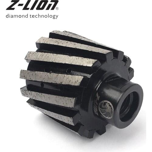 Z-LEAP 2" 50mm Diamond Drum Wheel Zero Tolerance Metal Bond Segmented M14 Or 5/8-11 For Polishing Grinding Stone Concrete Sink