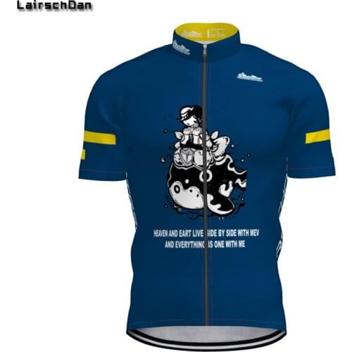 2021 funny cycling shirt mens summer blue bicycle short sleeve maillot cycle jersey road bike wear sports top radtrikot herren