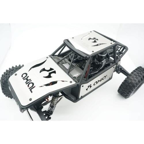 Stainless Steel Shield Armor Shell Body Defence Plate for Axial Capra 1.9 UTB AXI03004
