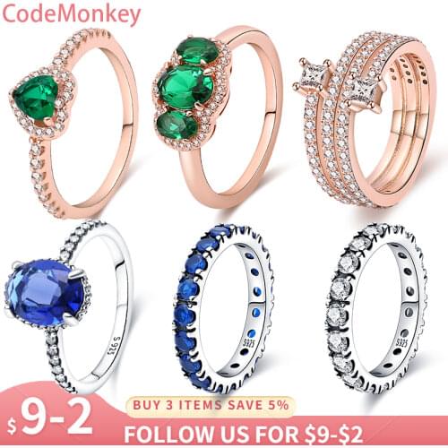 CodeMonkey 100% Real Sterling Silver 2020 Spring Flower Lucky Rings Silver Daisy Flower Ring For Women Making Jewelry CMR095