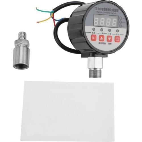 1 Set 220V Pressure Switch Controller 0-20Mpa 0.5%FS Accuracy Digital LED Pressure Controller for Water Pump Air Compressor