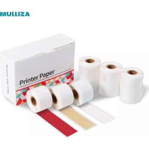 15mm * 3.5m transparent gold flashing red heart black lettering printer thermal sticker paper roll self-adhesive office study