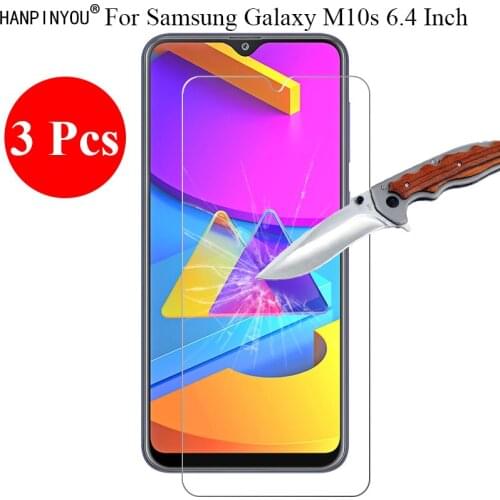 3 Pcs/Lot 9H 2.5D HD Premium Tempered Screen Glass Protector For Samsung Galaxy M10s M107 6.4" Protective Film + Clean Tools