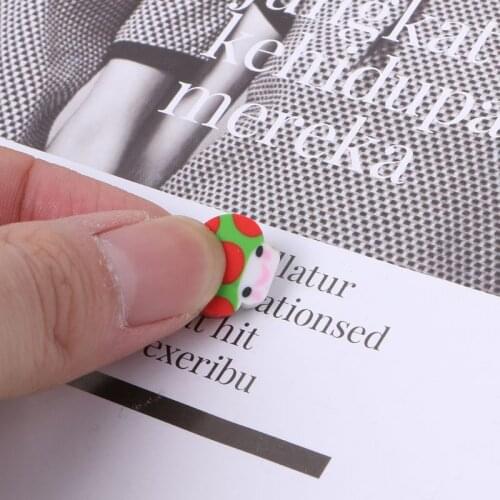 50Pcs Cute Mini Fruit Rubber Pencil Eraser Children Creative Stationery Gift Toy R9UA