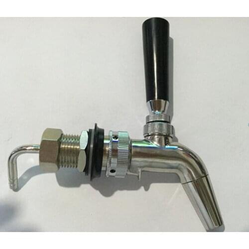 American short style Stainless Steel beer barrel connecting faucet/coffee faucet, Beer faucet kegerator tap homebrew
