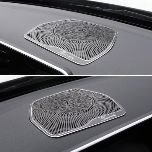 Car styling Audio Speaker For Mercedes Benz W205 X253 GLC C Class Dashboard Loudspeaker Cover Stickers Trim Auto Accessories LHD