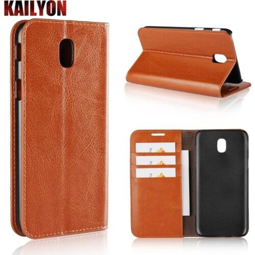 For Samsung Galaxy J7 2017 Case Luxury Flip Genuine Leather Phone Cove Fundas Para Coque Capa For Samsung Galaxy J7 2017