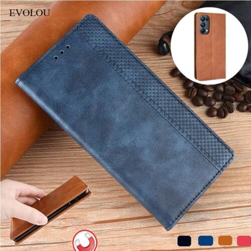 Flip Leather Case For OPPO Reno 5 4 3 Pro A93 A73 A32 2020 A53S A33 Realme X7 Q2 Pro V3 Q2i F17 Slot Card Magnetic Book Cover