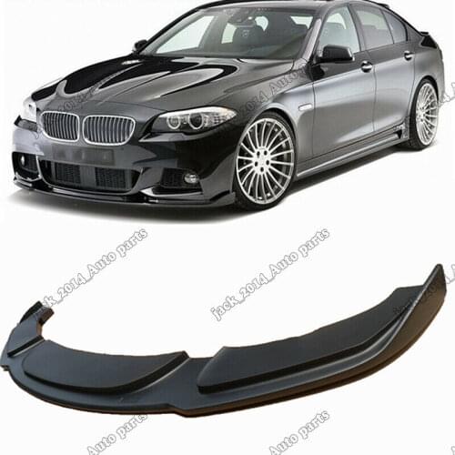Black Matte Front Bumper Lip Chin Body kits For 2011 2012-2016 BMW F10 5 Series