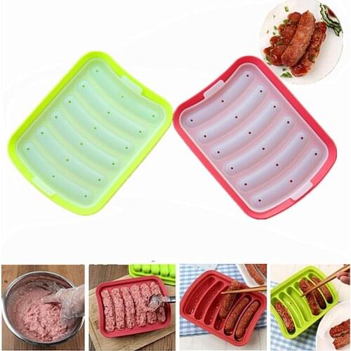 DIY Sausage Silicone Mold Rack Egg Cake Ham Sausage Box Hot Dog Maker Microwave Oven Tools Sushi Roll Maker Bento Mold Egg Mold