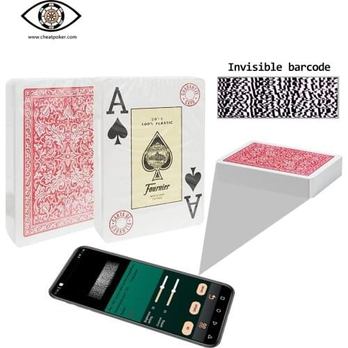 Fournier 2818 Marked Playing Cards for Analyzer Plastic Barcode Deck Magic Show Props Anti Cheat Poker