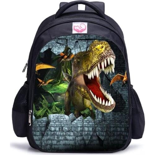 Cool 3D Dinosaur School Bag For Teen Boys Primary Schoolbag 13/16inch High Children Student Kids Bookbags Mochila