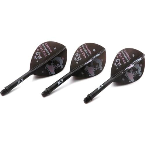 CUESOUL Rost Integrated Dart Shaft and Flights Pear-Teardrop Shape,Set of 3 pcs