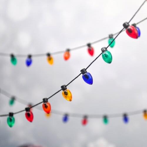 5M HOT Christmas Tree Decoration Color Bulb Garland Hanging Light String DIY Wedding Party Xmas Home New Year Decoration Navidad