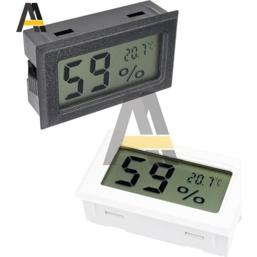 Mini Digital LCD Thermometer Hygrometer Temperature Indoor Convenient Temperature Sensor Humidity Meter Gauge Instruments Cable