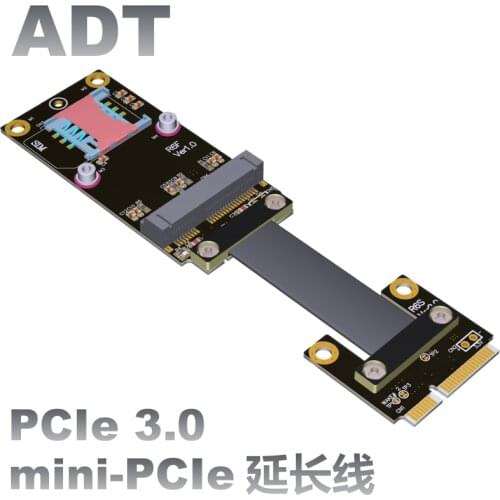 MPCIe mSATA extension adapter wireless card extension mini PCI-e Support for mSATA SSD extension, support for WIFI card PCIe3.0