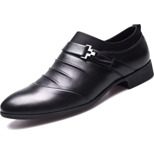 Pop PU Leather Men Dress Shoes Formal Wedding Party Shoes for Men Retro Brogue Shoes Luxury Brand Mens Oxfords Formal Shoes