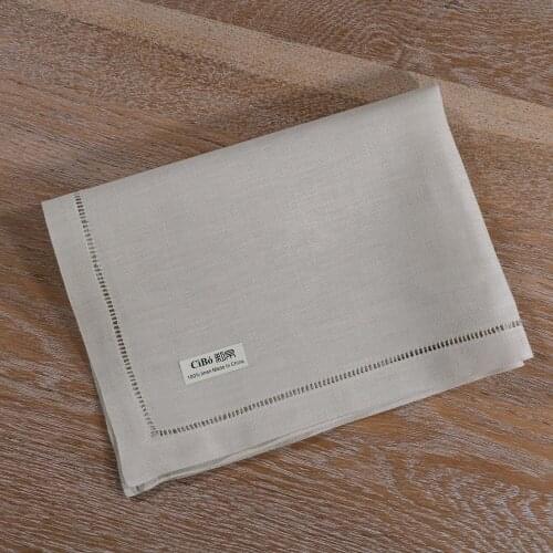 N016: Linen 4 pieces placemats with drawnwork place mat Rectangular Tableware mat Napkins