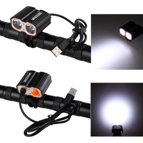 VASTFIRE USB Rechargeable LED T6 Bike Headlamp Front Bicycle Lamp Night Riding Headlight for Cycling MTB Electric Scooter