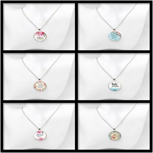 New Philippians 2:13 for God Is Working In You Bible Verses Nursery Verse Necklace Fashion Jewelry Religion Pendant Christian