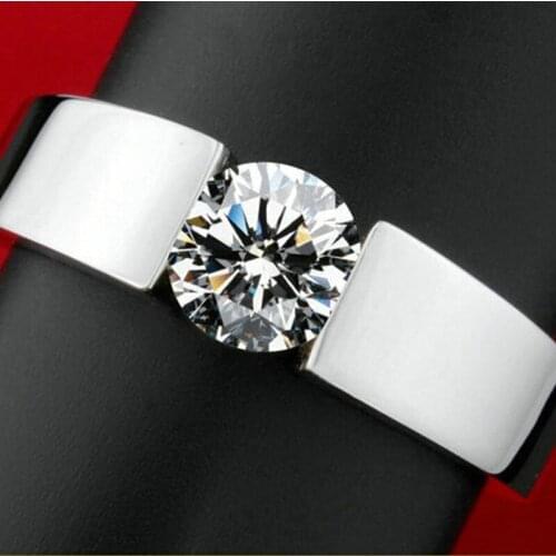 JK Prsent Ring Band Silver Plated Rose Gold Color With CZ Channel Setting Ring For Office Ladies New Years Gift For Girl