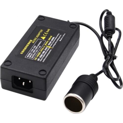 1pcs High quality 12V 5A Car cigarette lighter Power AC Converter / adapter for Air pump /Vacuum cleaner DC 12V 5A Power