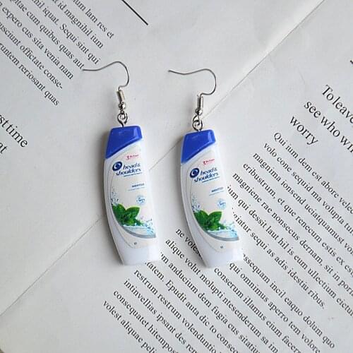 Imitation daily necessities Earrings personality sweet fun shampoo bath gel toothpaste exaggerated temperament Earrings
