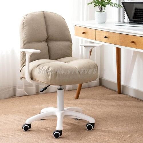 Computer chair home girl cute bedroom study study office chair comfortable sedentary sofa net red chair makeup stool