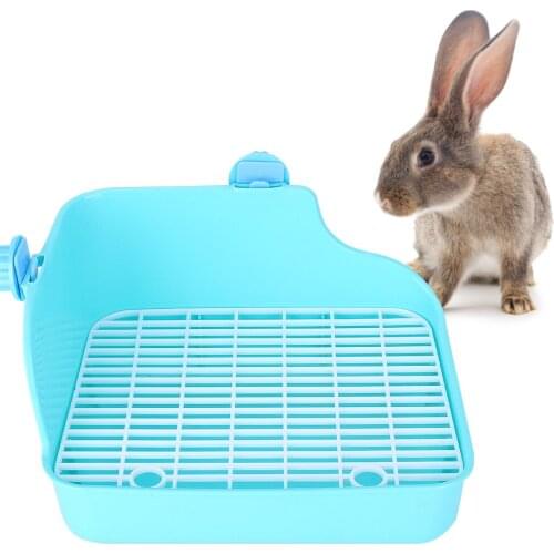 Square Shape Pet Toilet Small Animal Toilet for Rabbit Chinchilla Guinea Pig Cage Use Green