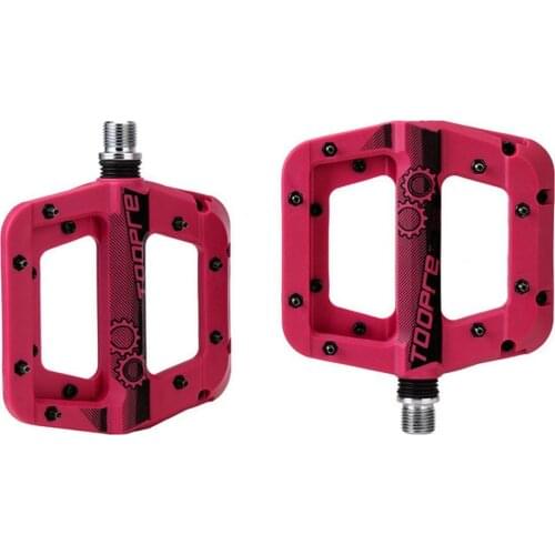 1 Pair Bicycle Pedals Lightweight Anti Slip Nylon Seal Bearing Cycling Riding Flat Bike Pedals for MTB Road Bike Pedal