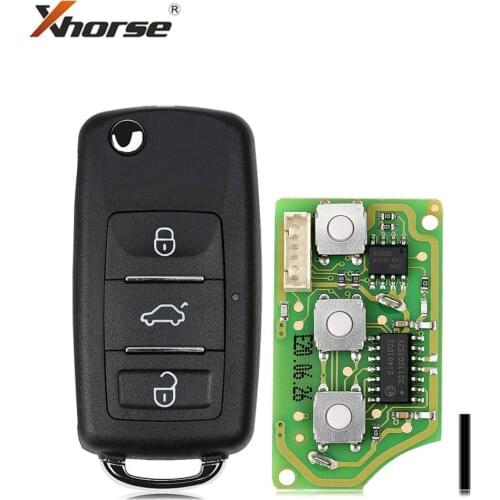 Xhorse XKB510EN Universal Remote Key B5 Type 3 Buttons for VVDI VVDI2 Key Tool English Version 5pcs/lot