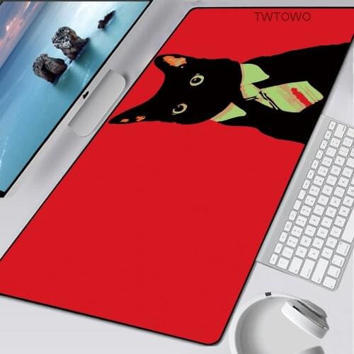 XXL Mouse Pad Cat Gaming Anti-Slip Laptop PC Mice Pad Mat Lion Mousepad Rubber Cute Desk Keyboard Mouse Mat Computer Accessories