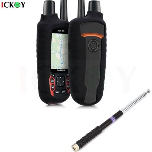 Protect Silicon Case + Telescopic Long Range 120cm SMA-Male Antenna for Garmin GPS Astro 430 320 900 Alpha 50 Accessories