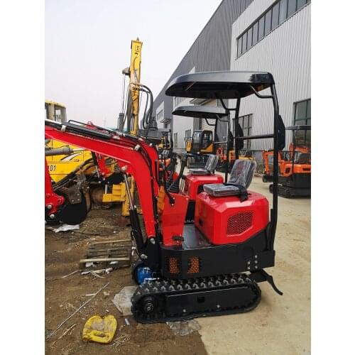 Farmland Digging Machine 0.9Ton Mini Crawler Excavator Digger Garden Tools