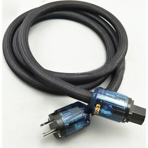 1Pcs 4N OFC Copper Hifi Audio US Power cord cable hifi AC Power cable US Power cable Preamplifier