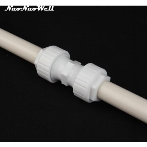 1pc NuoNuoWell POM OD 25mm Pipe Repair Straight Quick Connector Tube Coupling Fittings Garden Irrigation Watering Adapter
