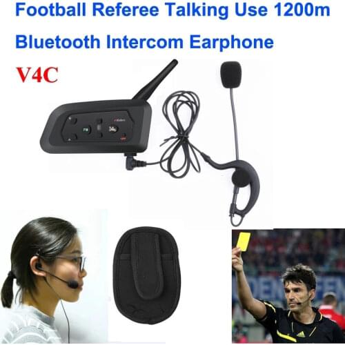 Vnetphone 1200M 4 User To Speak At The Same Time Intercom Football Referee Headset Full Duplex Bluetooth Intercom V4C Interphone