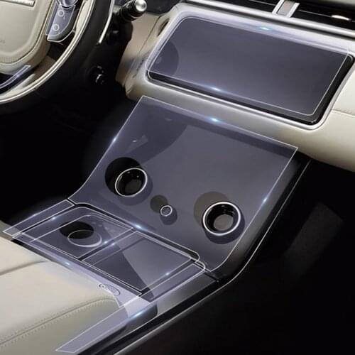 17pcs Car-Styling Transparent Protective Film Central Control Film Car Accessories For Range Rover Velar 2019 2020