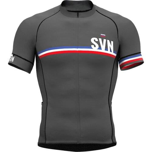2020 Slovenia Short Sleeve Cycling Jersey high quality Mountain Bike MTB Maillot Bicycle Shirt Sport Clothes Back pocket zipper