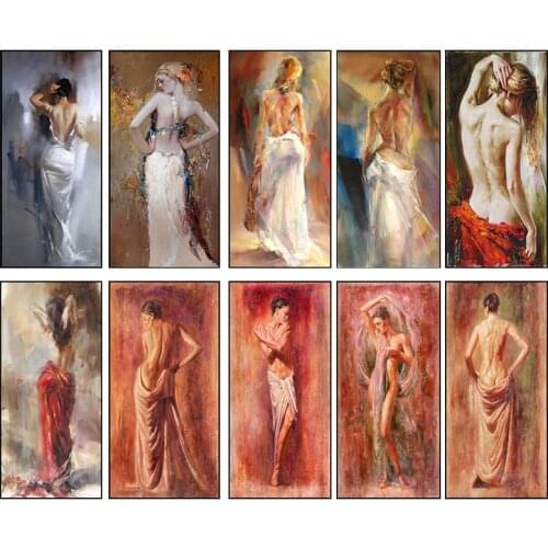 5D Diy Diamond Painting Full Drill Square Sexy Woman Back Series 3D Diamond Embroidery Cross Stitch Portrait Mosaic Wall Decor